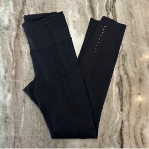 Lululemon Speed Up Tight 25” Black, Size 2, Reflective, Side Pockets